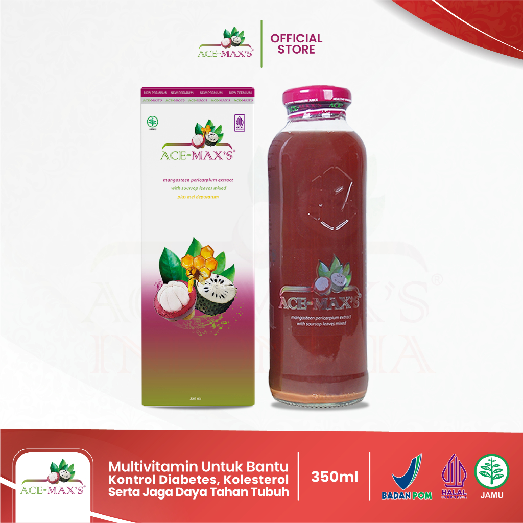 ACE-MAX'S Jus Herbal Kulit Manggis Plus Daun sirsak Herbal asli original BPOM COD ace max ace maxs