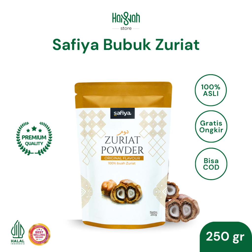 

Serbuk Zuriat Safiya 250 Gram Bubuk Zuriat Doum Promil