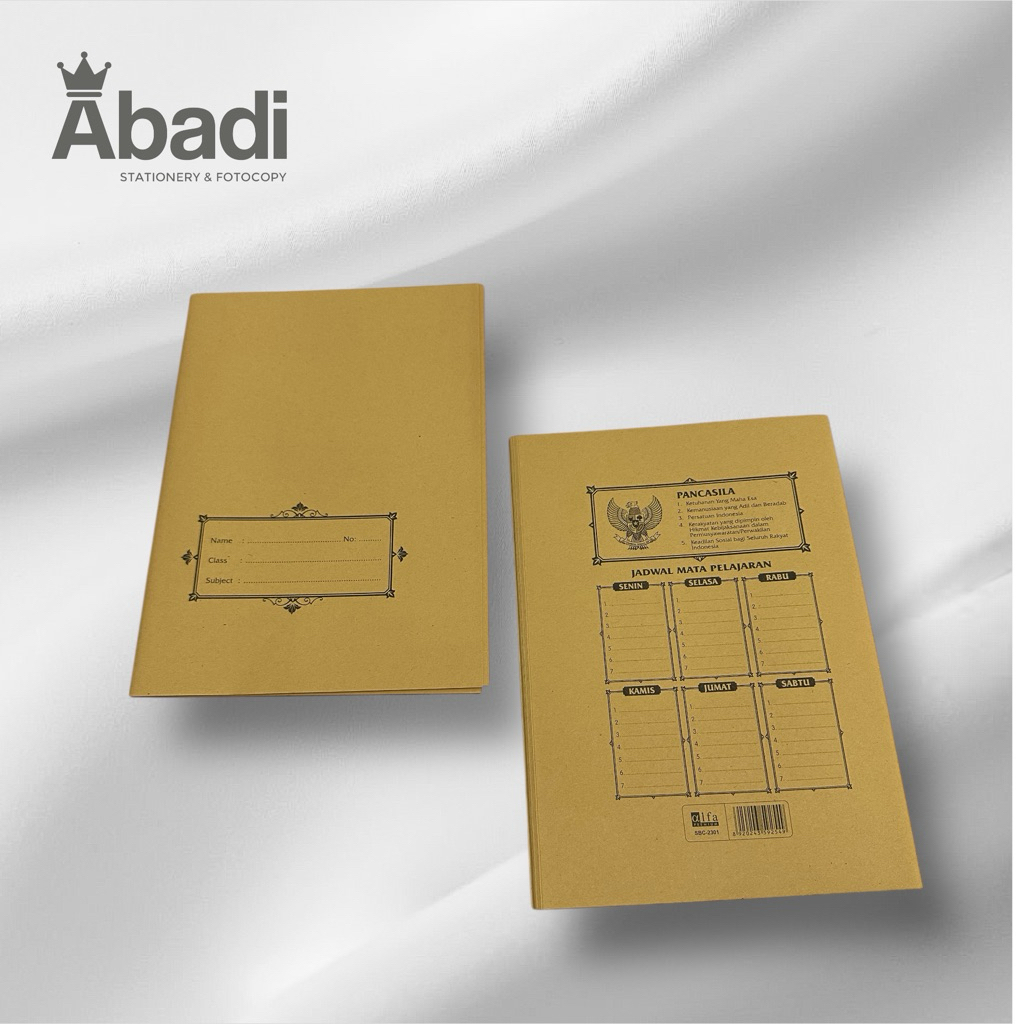 

Sampul Buku Coklat Nama Alfa