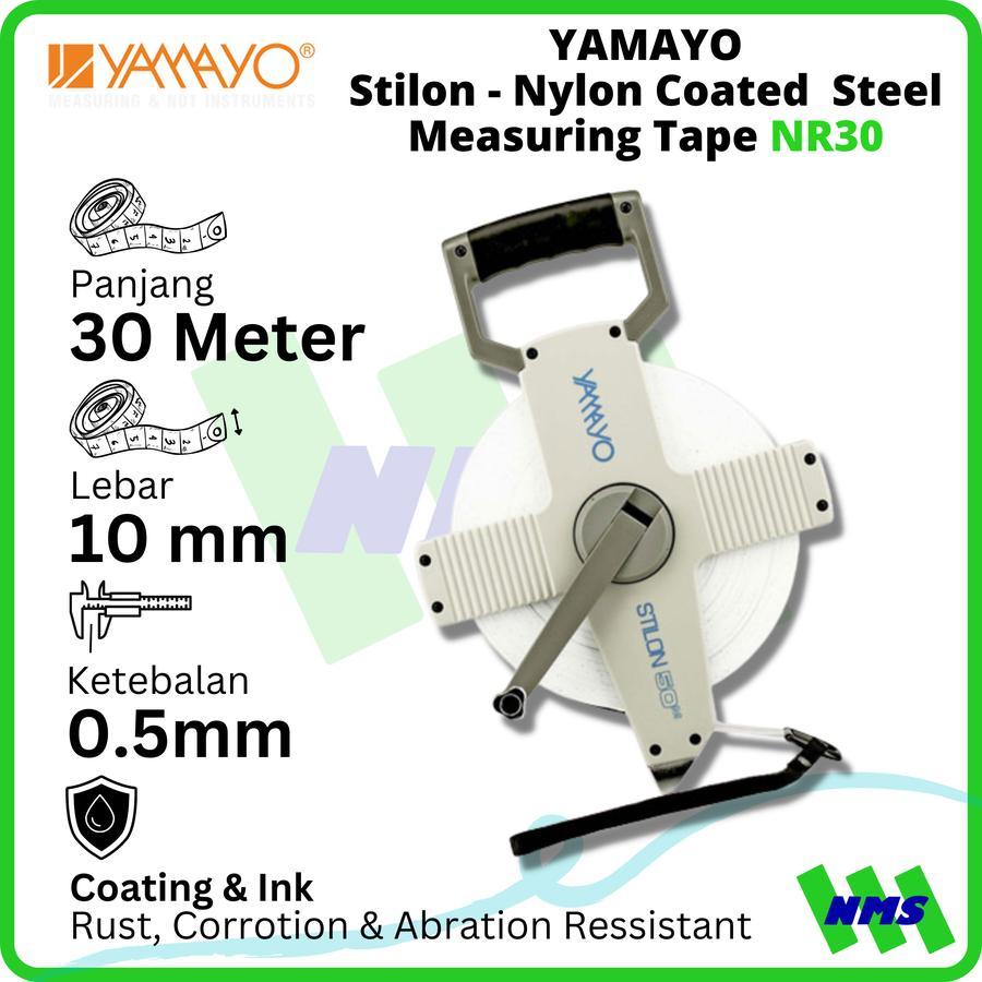 Meteran Gulung YAMAYO 30M Stilon NR30 Steel Plat Baja Original Japan Tancap Tanah Roll Roll 30 Meter