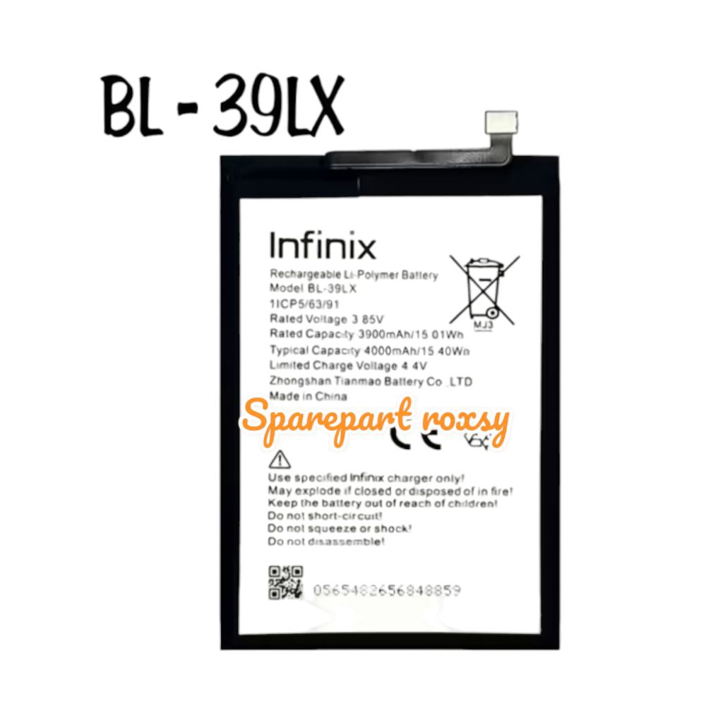 BATRE BATTERY INFINIX SMART 4 X653 / X653B / X653C BATERAI BL-39LX ORIGINAL