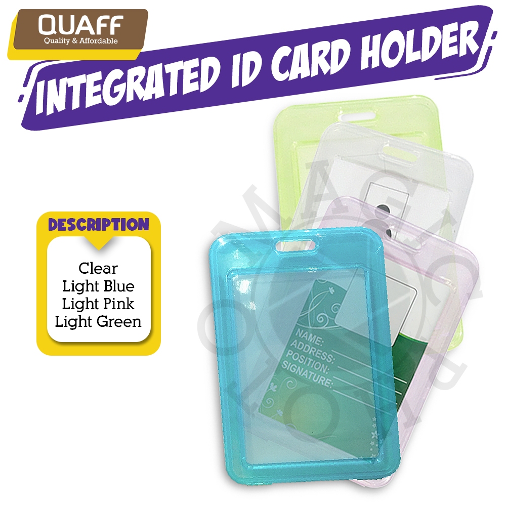 

Name Tag Lanyard Id Card, Tempat Kartu Id Card Plastik Transparan 2 Sisi Holder Id Card Transparan Photocard Potrait