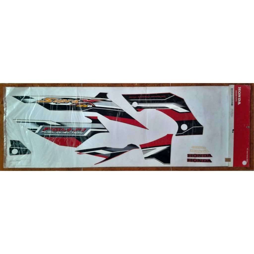 Sticker striping list body honda Supra X 125 original baru 871X0-KTM-N50Z