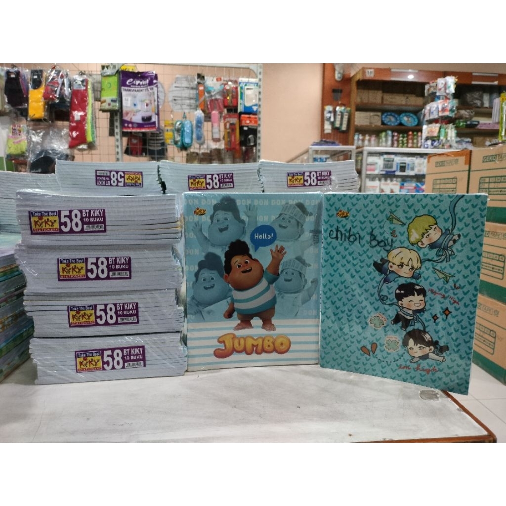 

Buku Tulis Sekolah Bergaris Kiky Isi 58 Lembar (1 Pack)