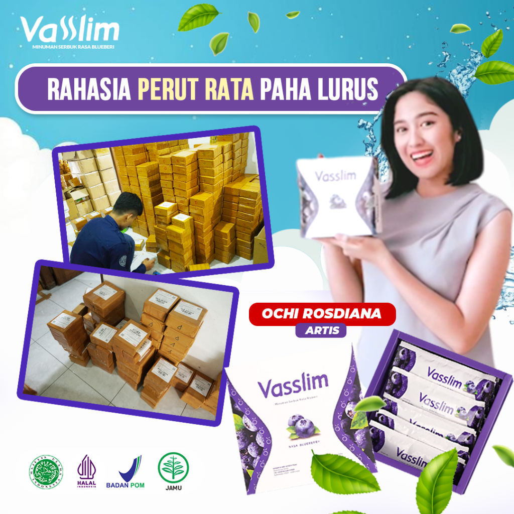 Vasslim Fiber Drink Diet Pelangsing Badan Penurun Berat Badan Cepat dan Ampuh Bpom Ori