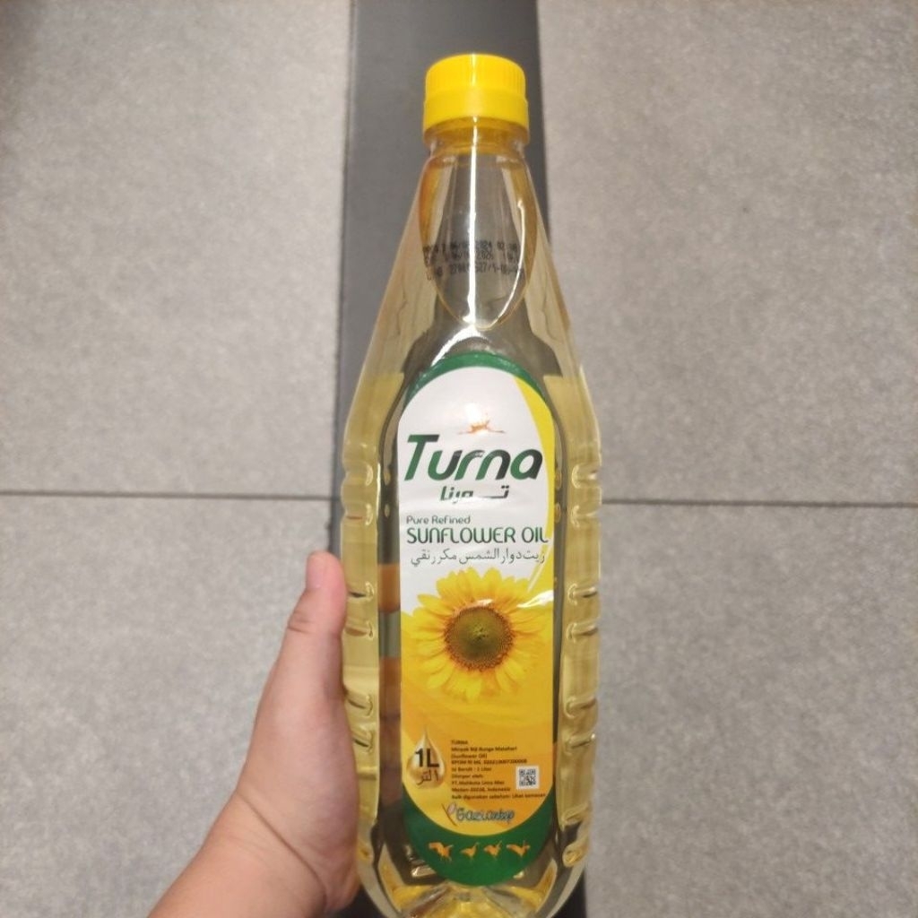 

TURNA PURE REFINED SUNFLOWER OIL MINYAK BIJI BUNGA MATAHARI 1L