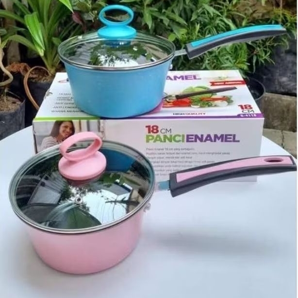 Gsf g4118 panci kuah panci susu enamel 18 cm - 042
