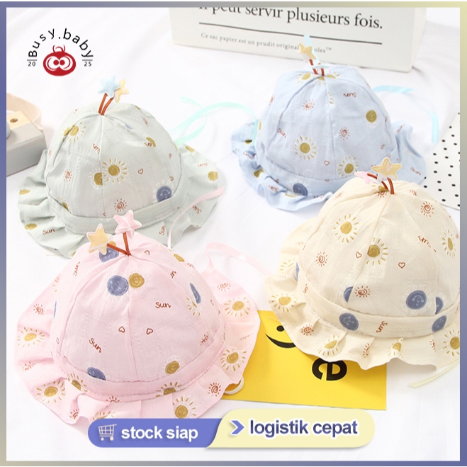Topi bayi musim panas bagian tipis topi matahari topi nelayan topi matahari anak