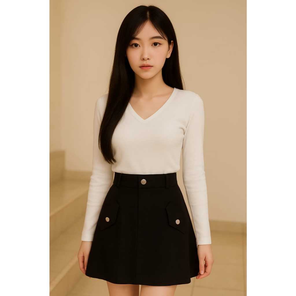 ROK MINI WANITA / SKRIT SOFT JEANS / ROK PENDEK KOREAN STYLE