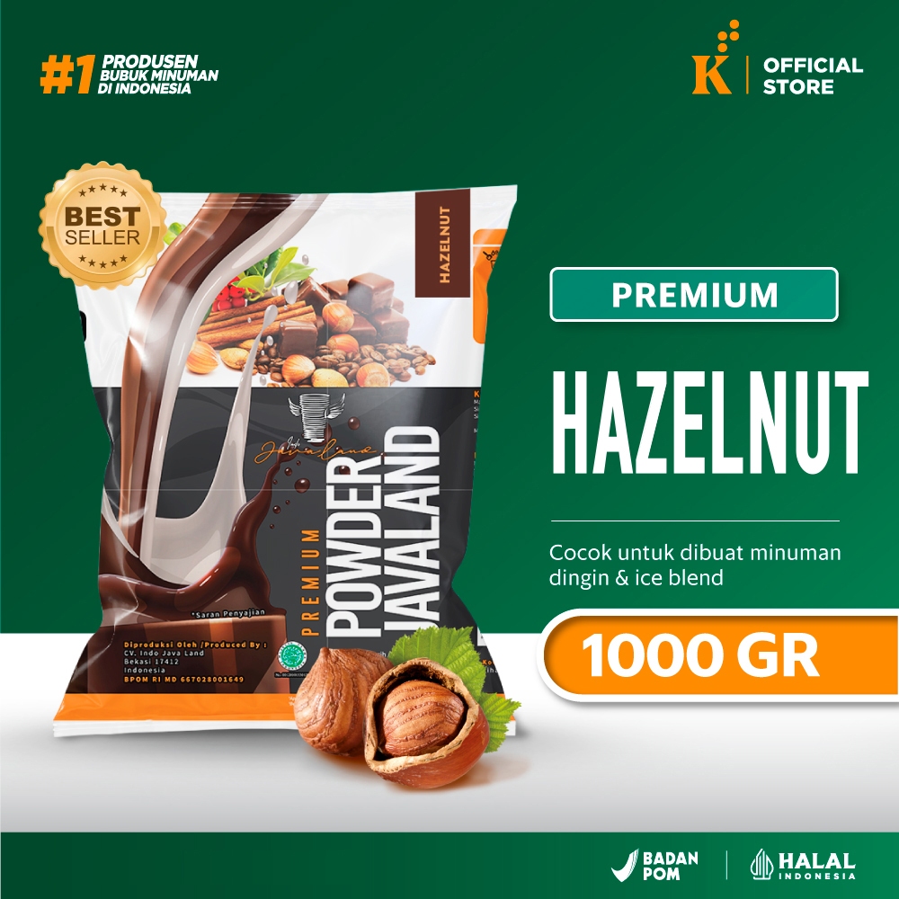 

Bubuk Minuman Powder Premium Hazelnut Javaland 1 kg