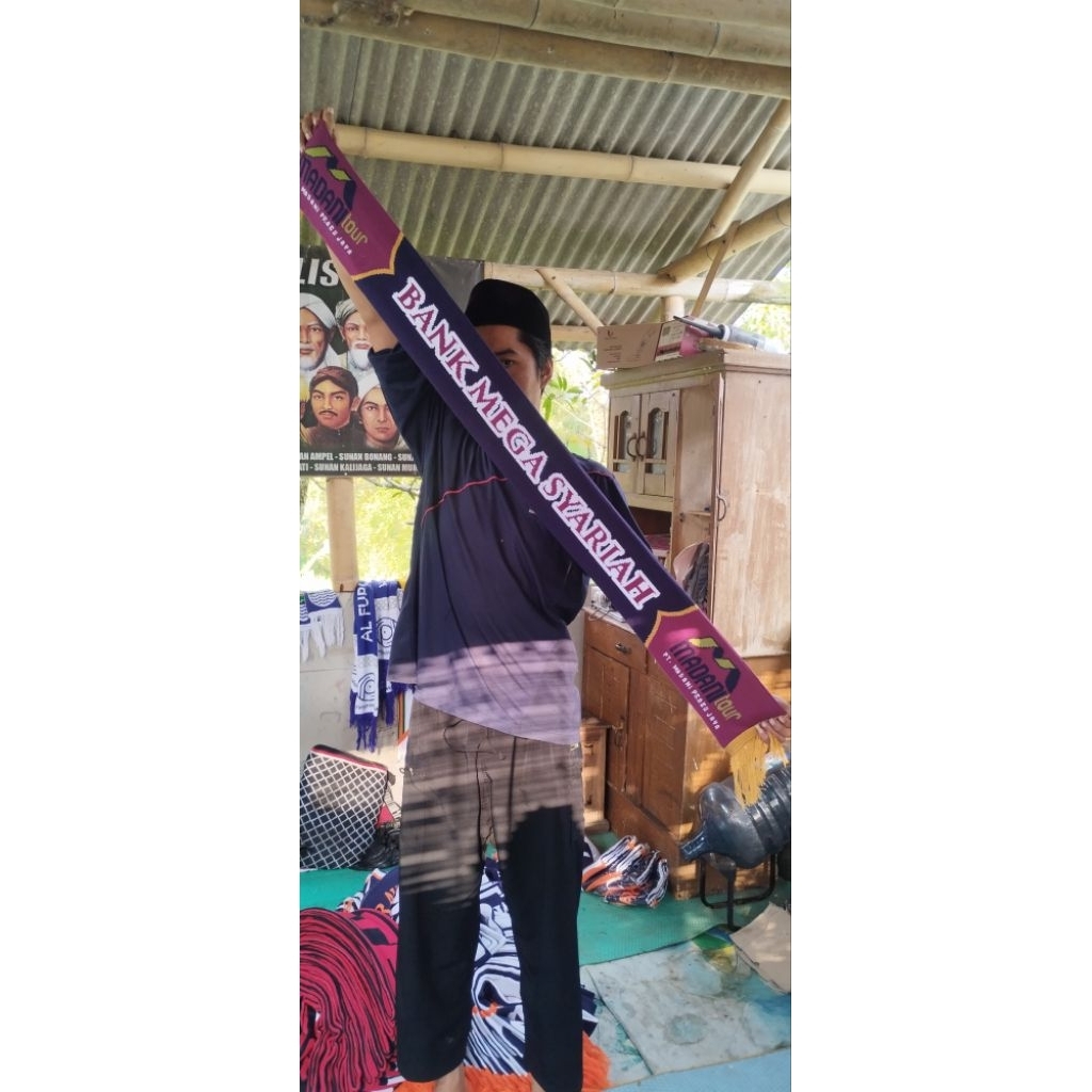 syal rajut custom 1 sisi