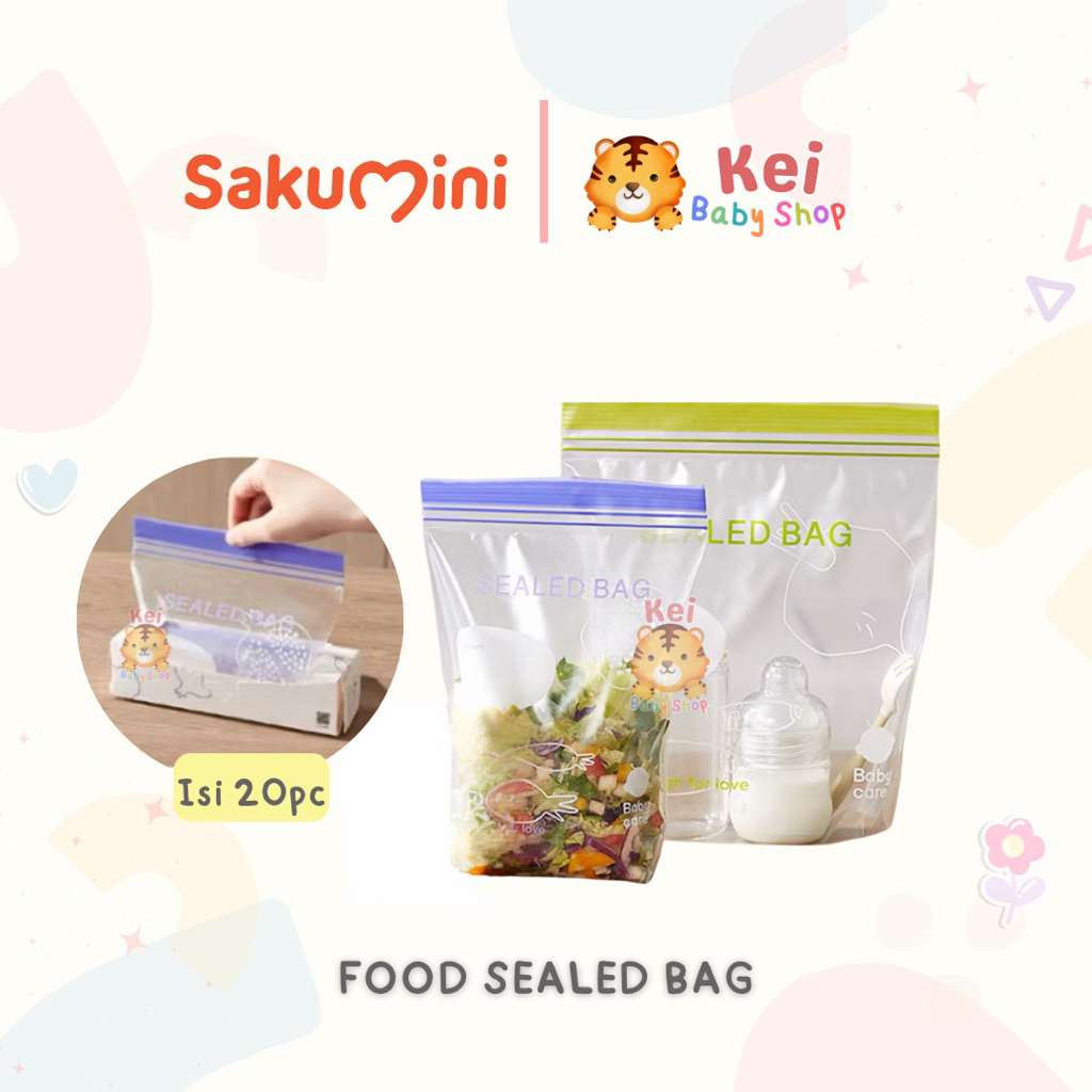 Sakumini Food Sealed Bag Plastik Ziplock Makanan BPA Free Food Grade