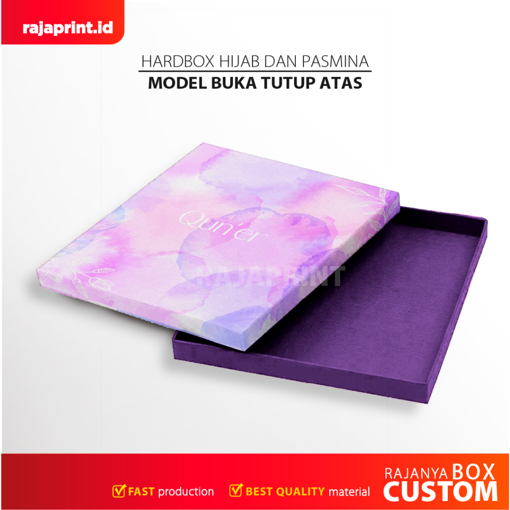 

Box HIjab / Box Pasmina / hardbox buka tutup atas / hardbox custom / bloombox / hardbox / hardbox hampers / hard box