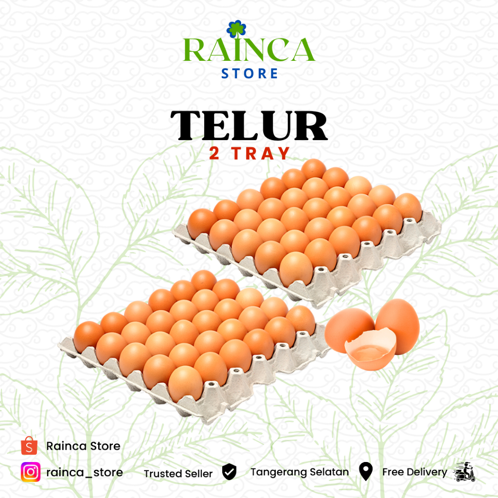 

Telur Ayam Negeri 2 Tray 60 Butir Tangerang Selatan