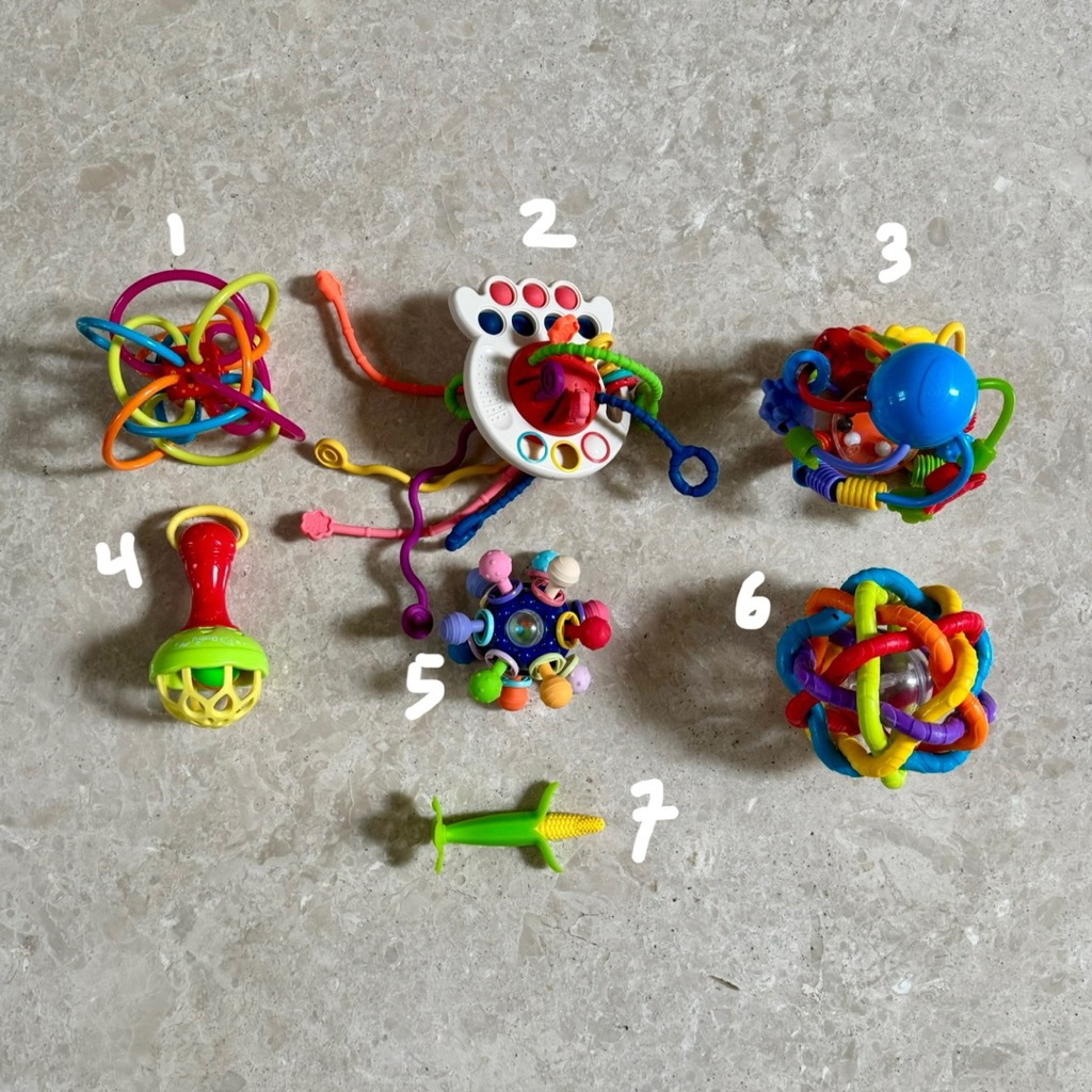 Baby Teether Gigitan Sensory Bayi Preloved