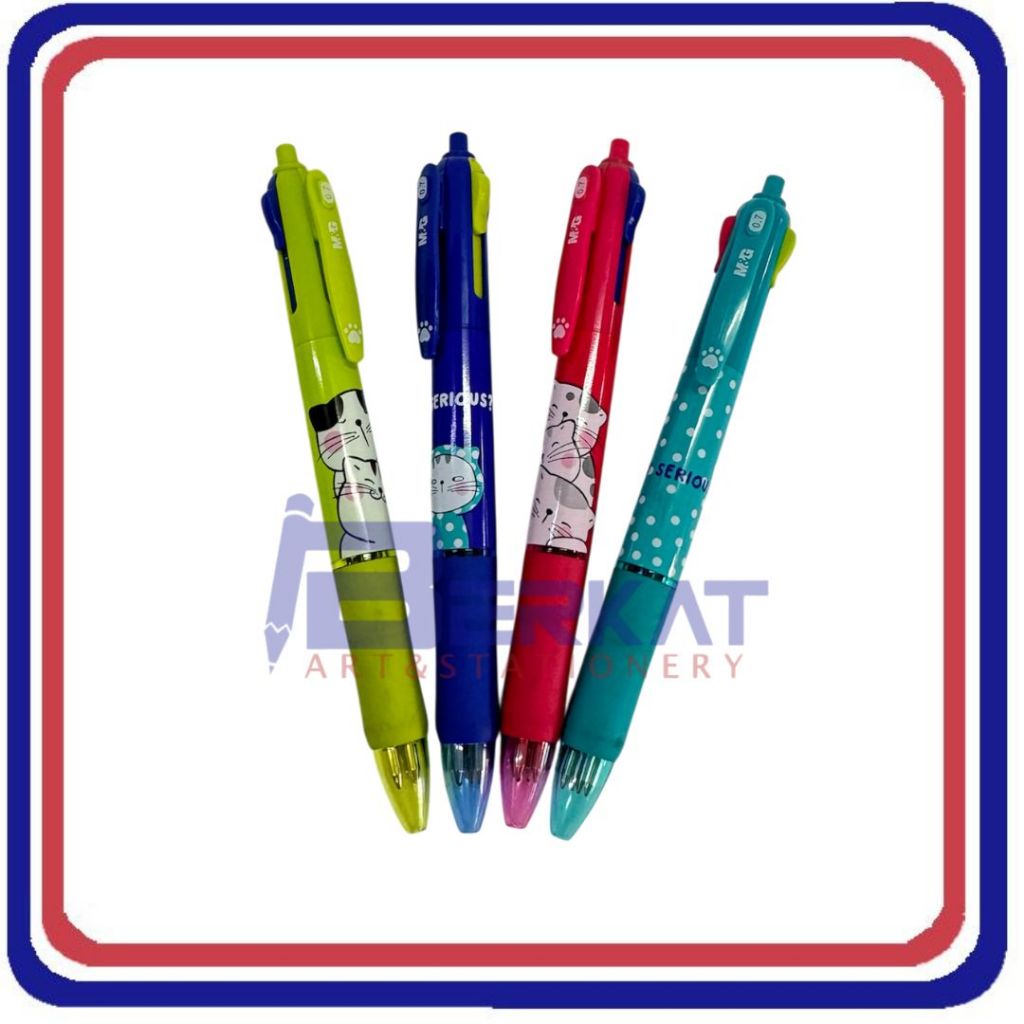 

M&G Ballpoint / Pulpen Cetek 4 Warna 0,7 mm ABP803S6