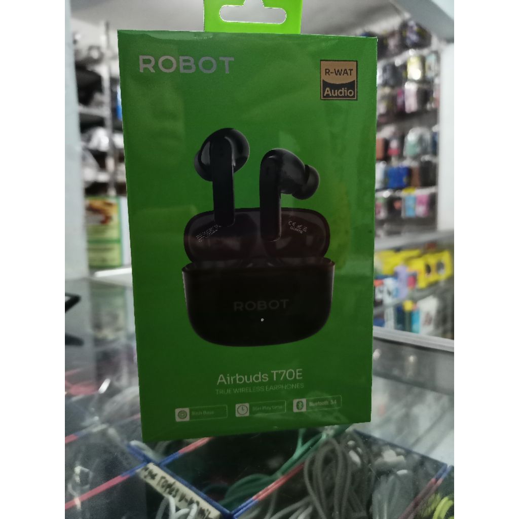 HEADSET BLUETOOTH ROBOT T70E // HEADSET WIRELESS EARBUT ROBOT