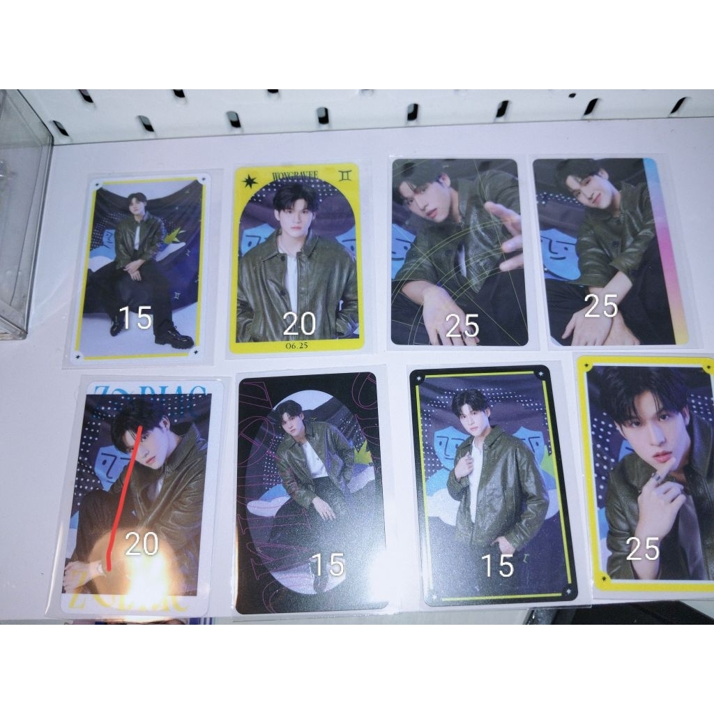 MURAH ready stock pc zodiac sky wongravee photocard  cc gmmtv boys, lykn win mentawin,sea tawinan