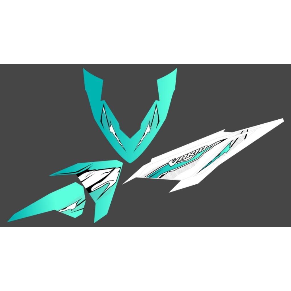 STRIPING TRANSPARAN VARIO LED OLD 125-150 DESAIN SIMPLE