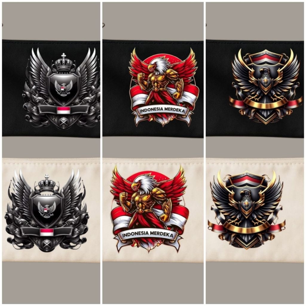 

Tempat pensil garuda pride hitam putih/Tepak kanvas premium/Tempat alat tulis/Tempat kosmetik/Tempah hp/Tempat dokumen kartu/Pouch