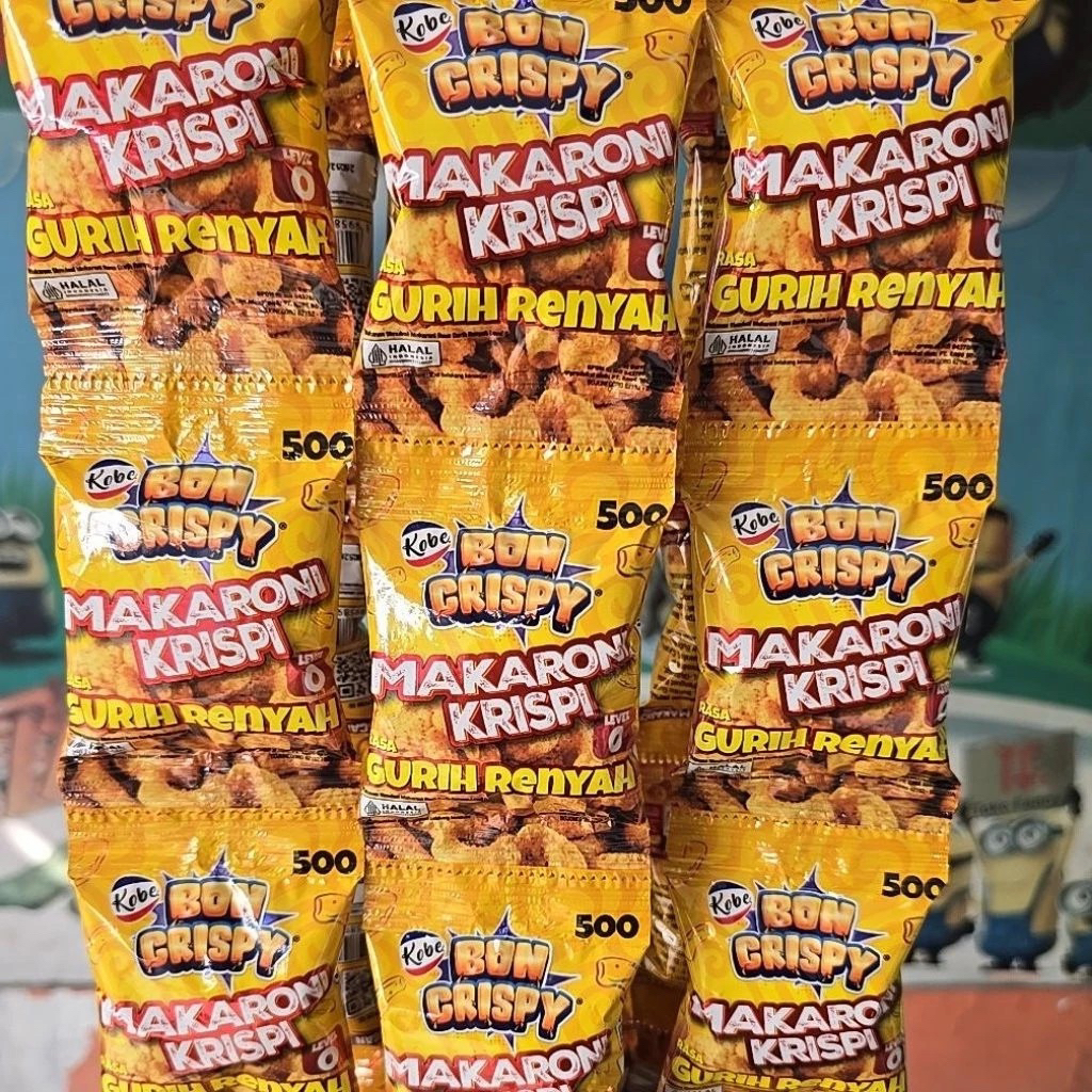 

BONCABE MAKARONI PEDAS ASIN GURIH LEVEL 0 LEVEL 10 KEMASAN MINI RENCENG