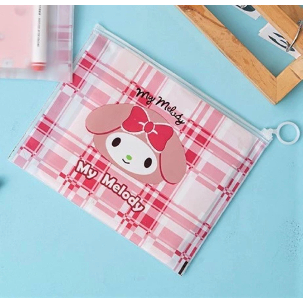 

tempat pensil ziplock stationery melody sanrio pouch
