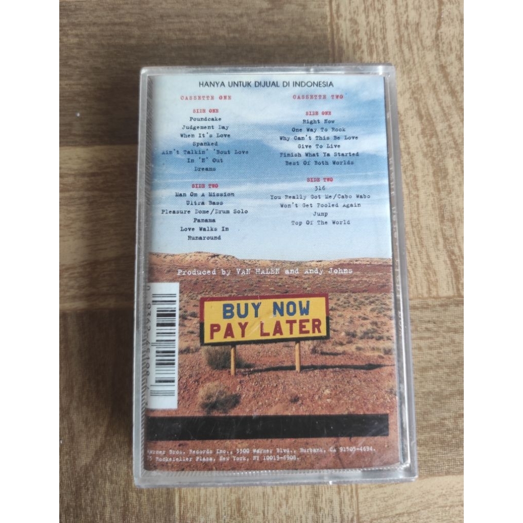 kaset pita VAN HALEN live 1 "right here right now"