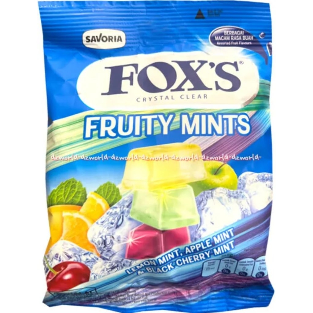 

Permen Foxs Fruity Mints isi 50