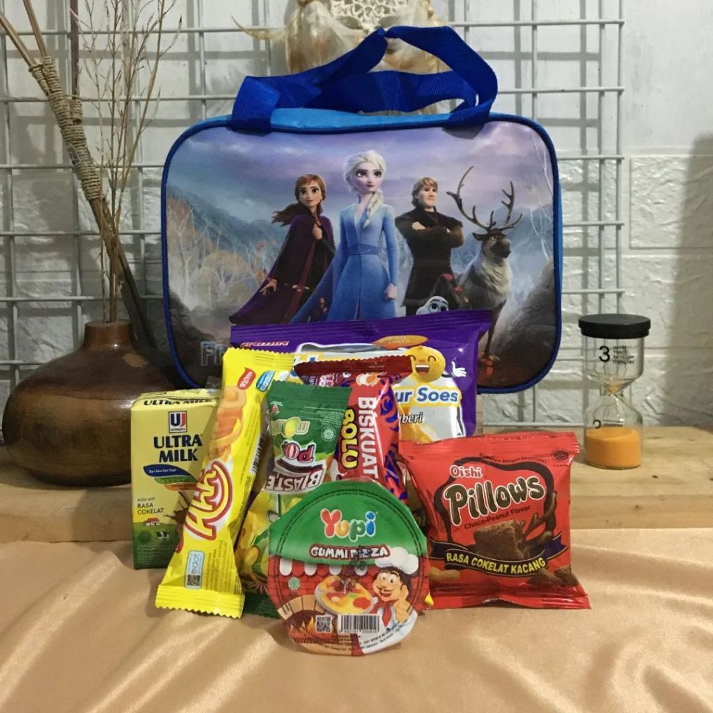 

Goodie Bag Ulang Tahun Anak Tas Souvenir Ultah Bermanfaat Premium Gambar Dari Kulit Imitasi Print UV