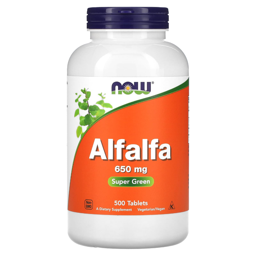 NOW Foods Alfalfa 650 mg 250 500 Tablets