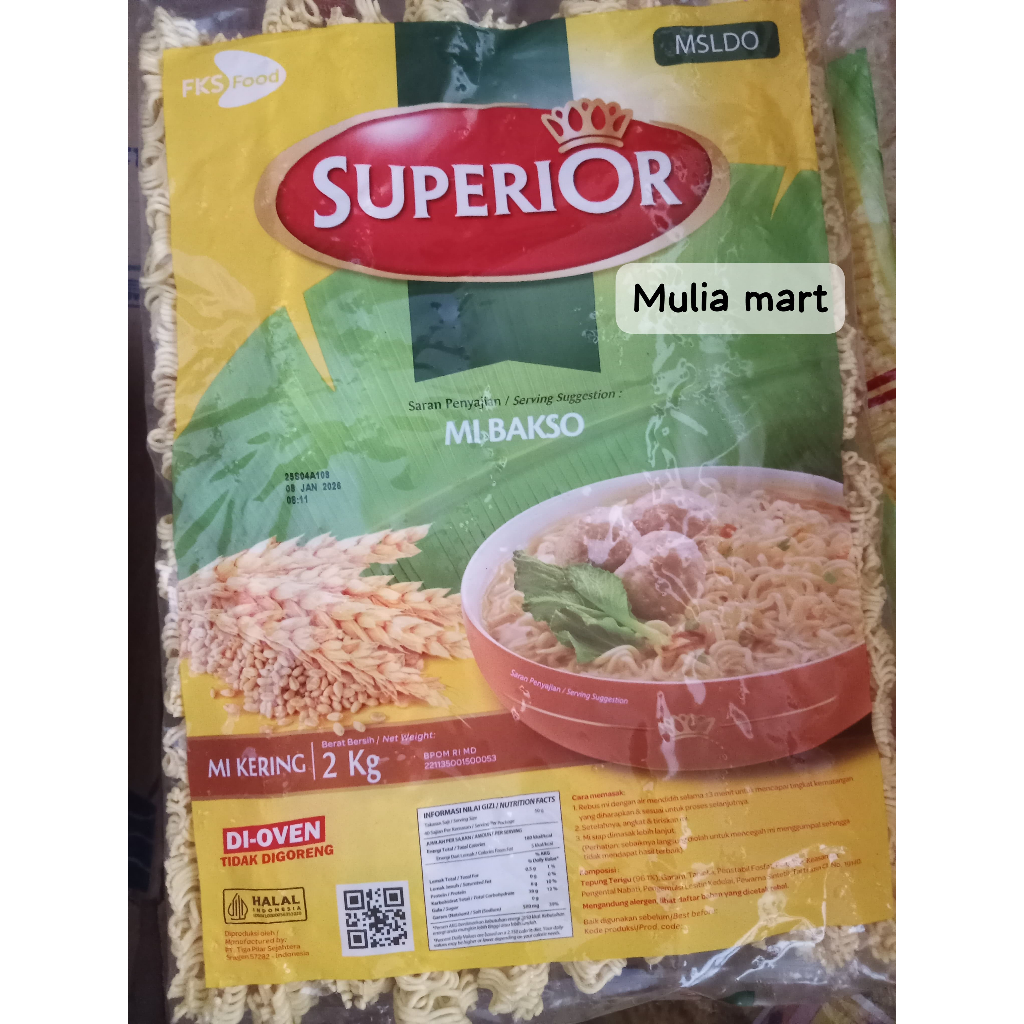 

Mi Superior bakso 2kg 1pack