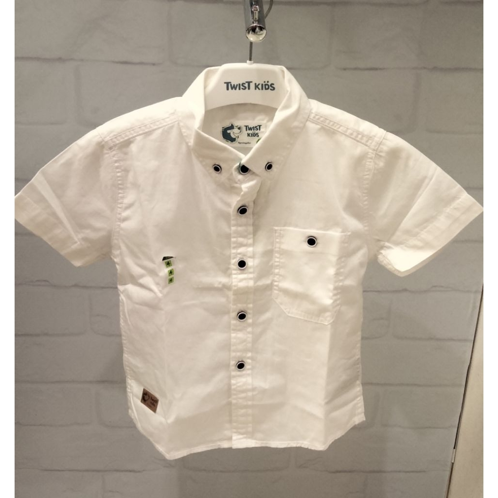 kemeja polos Twist kids