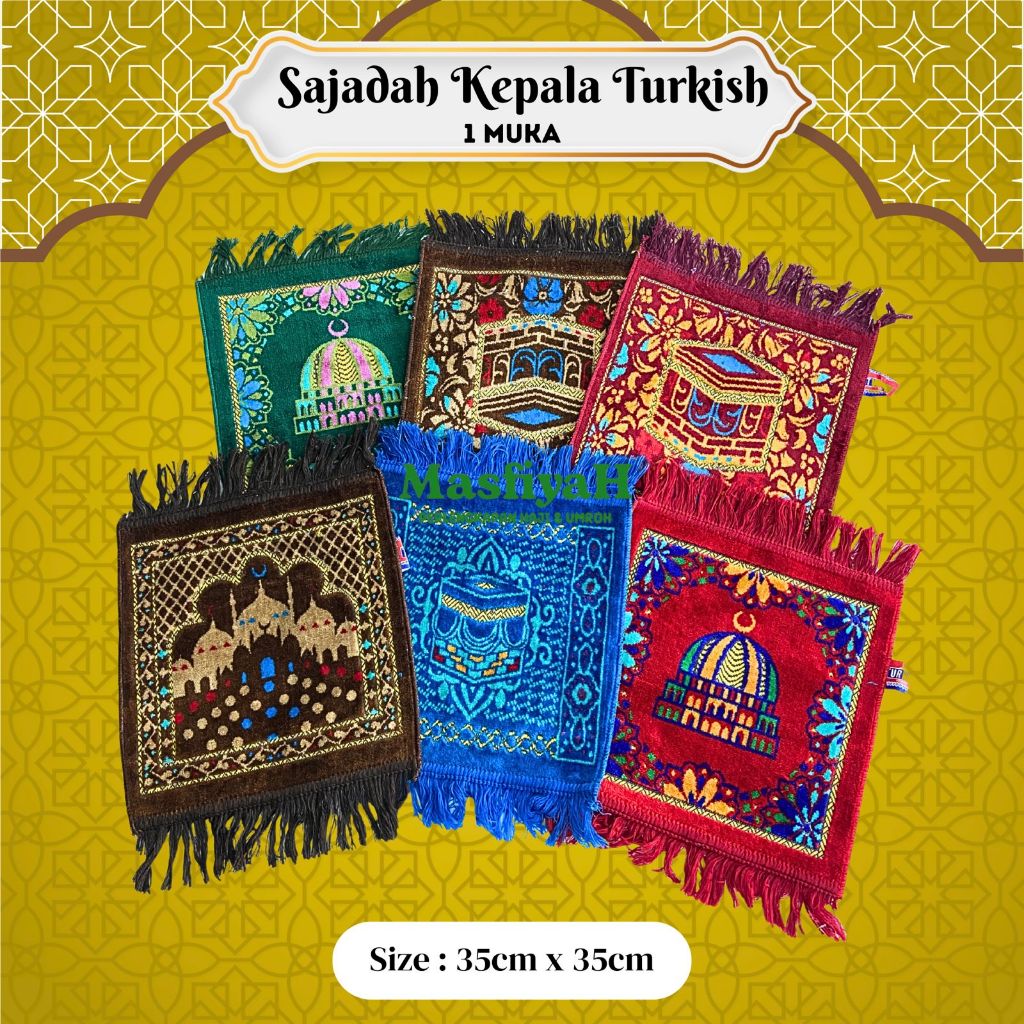 Diskon (1KODI) SAJADAH 1 MUKA TURKISH SAJADAH MINI SAJADAH TRAVEL SIZE SAJADAH KECIL SAJADAH BEPERGI