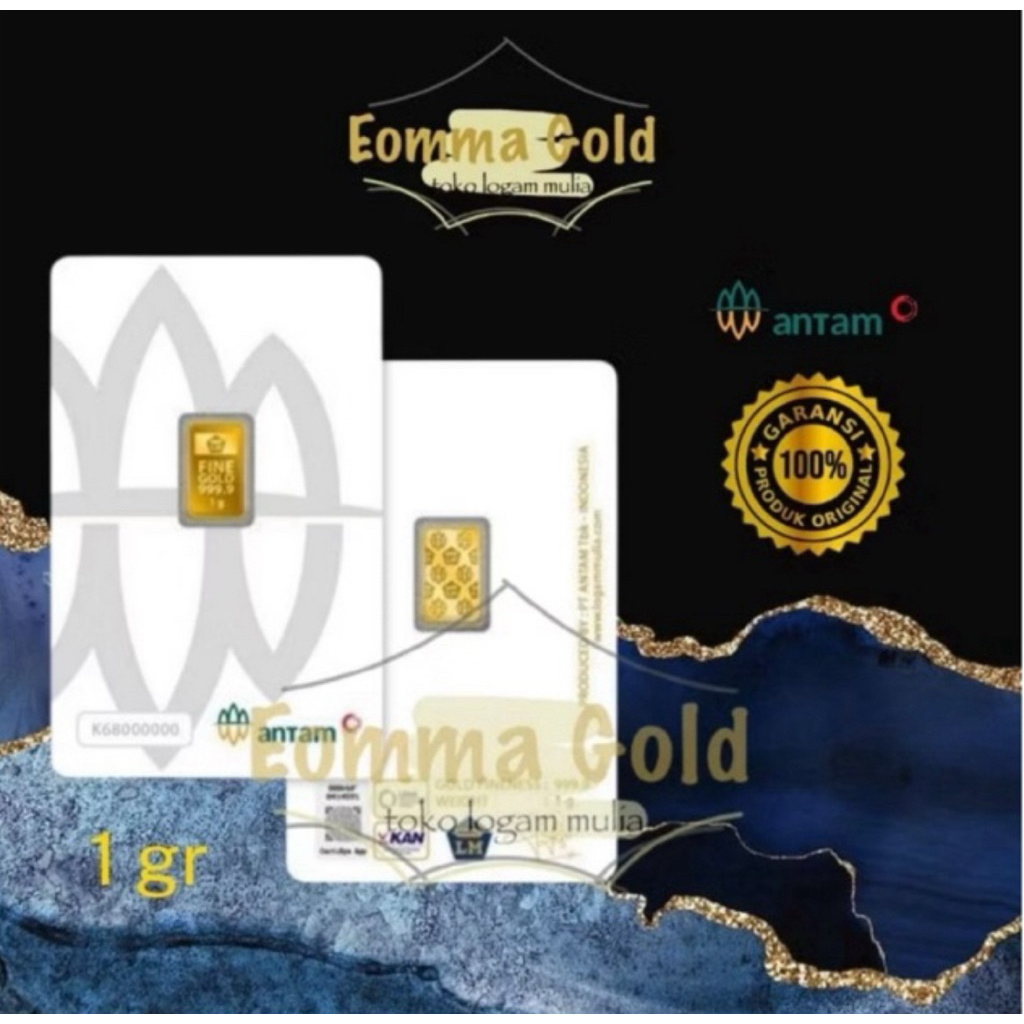 Logam Mulia Antam (LM) 1 gram Certieye Terbaru / Emas Antam Redmark 1 gr