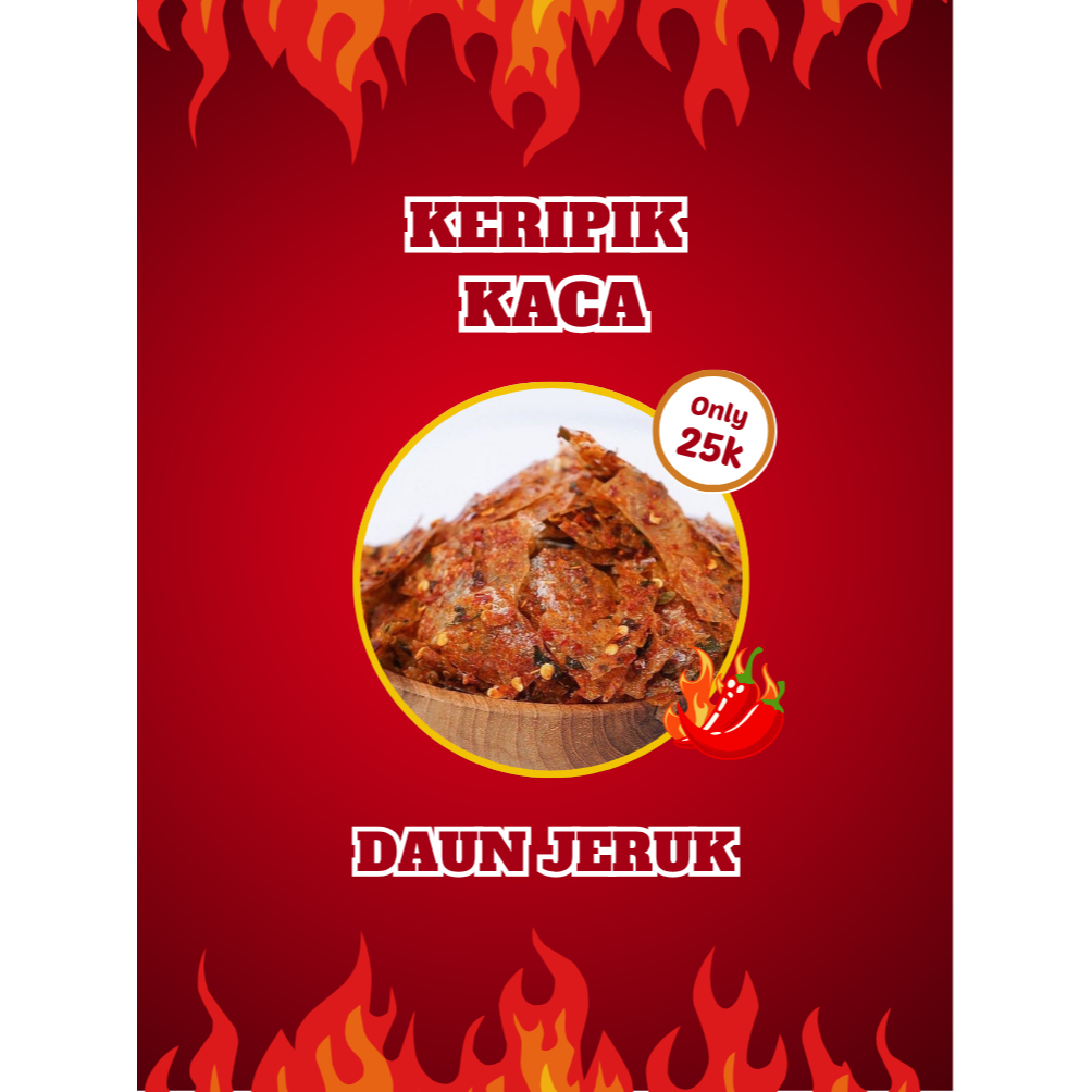 

Keripik Kaca Pedas Daun Jeruk 500gr | Camilan Renyah & Gurih