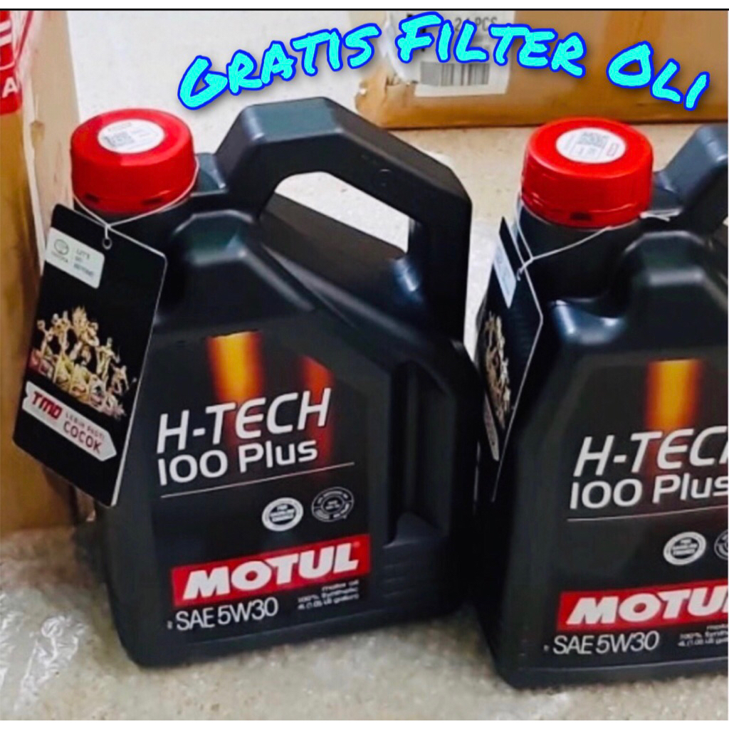 oli Motul Hi tech 5w 30 4L (gratis filter oli)