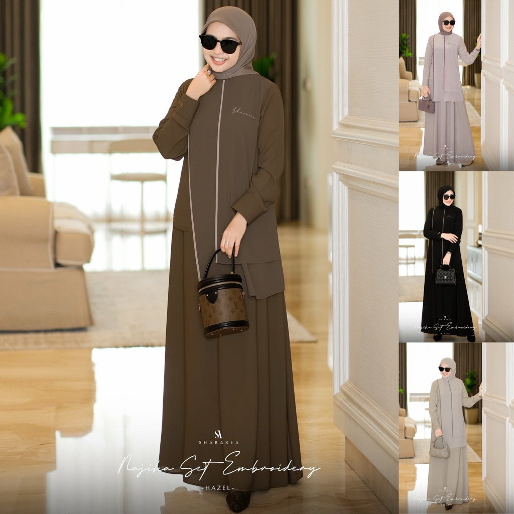 Najiha Set embroidery Original by SHARAREA