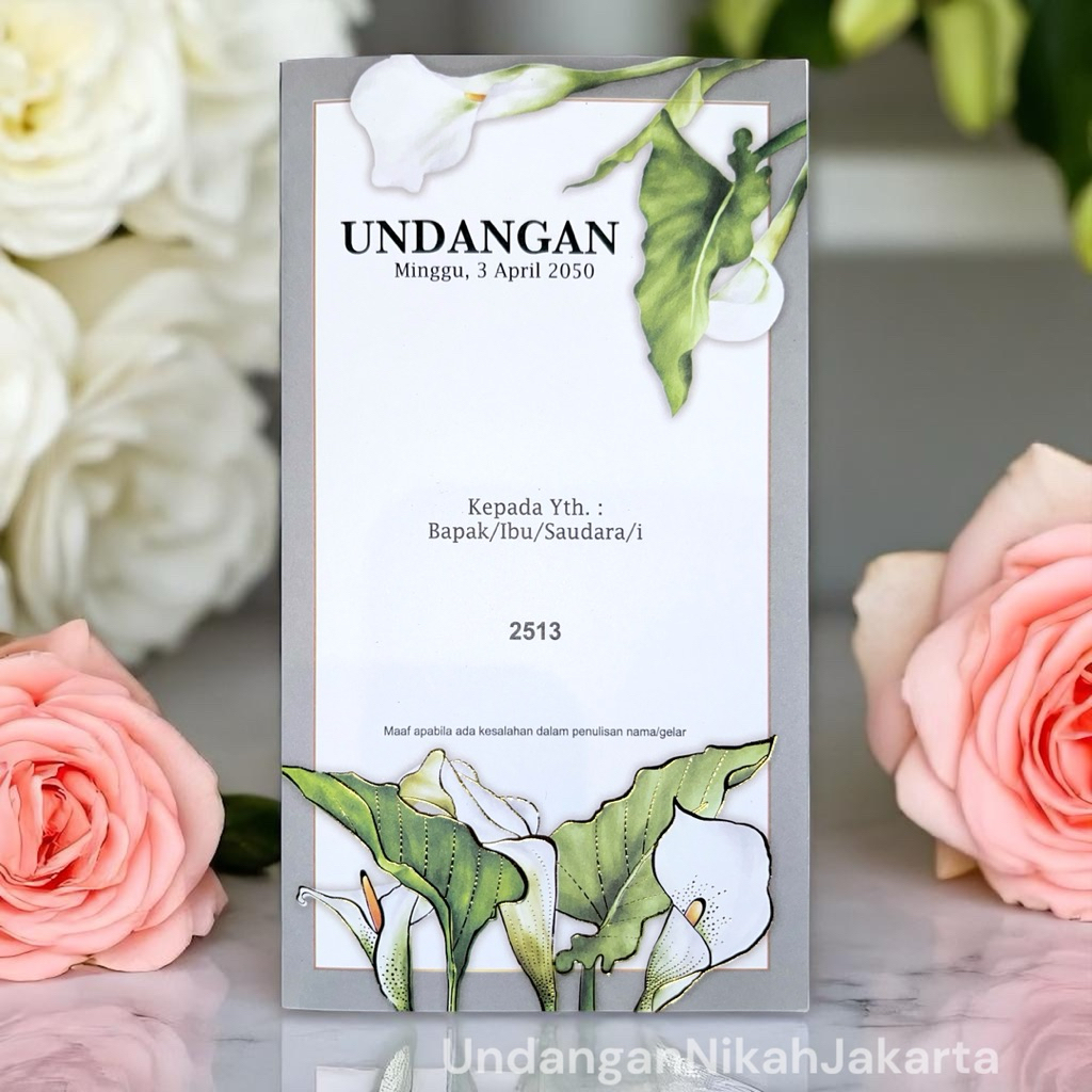 Blangko Undangan Kosong Pernikahan Erba  BLANKO UNDANGAN  MURAH Simple 2513