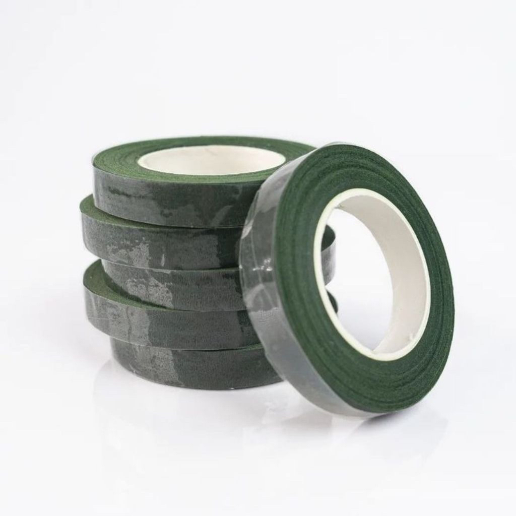 

(30 Yard) Flowertape - Floral Tape - Selotip Daun - Isolasi Batang Bunga - Green Tape
