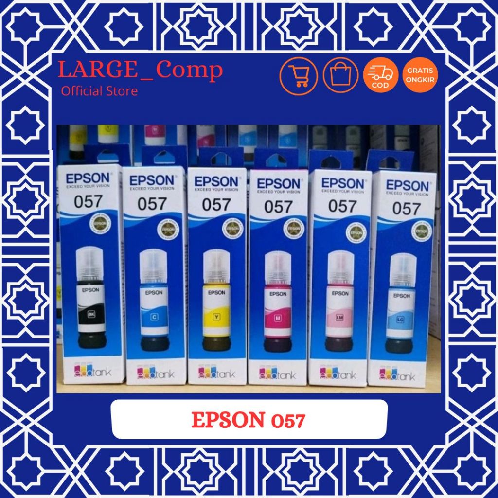 Tinta Epson 057 Original Resmi - Tinta Epson L8050 L18050 - 057
