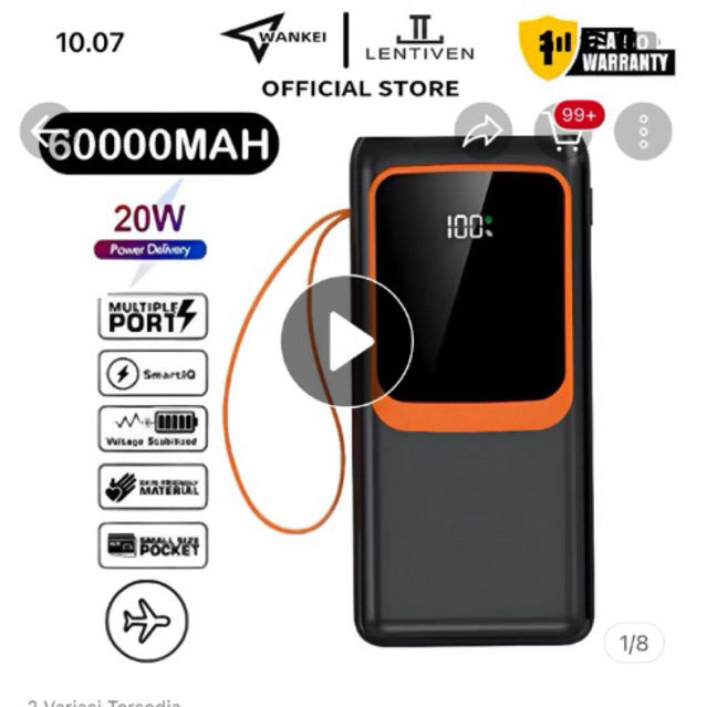 POWERBANK LENTIVEN 60000 mAh