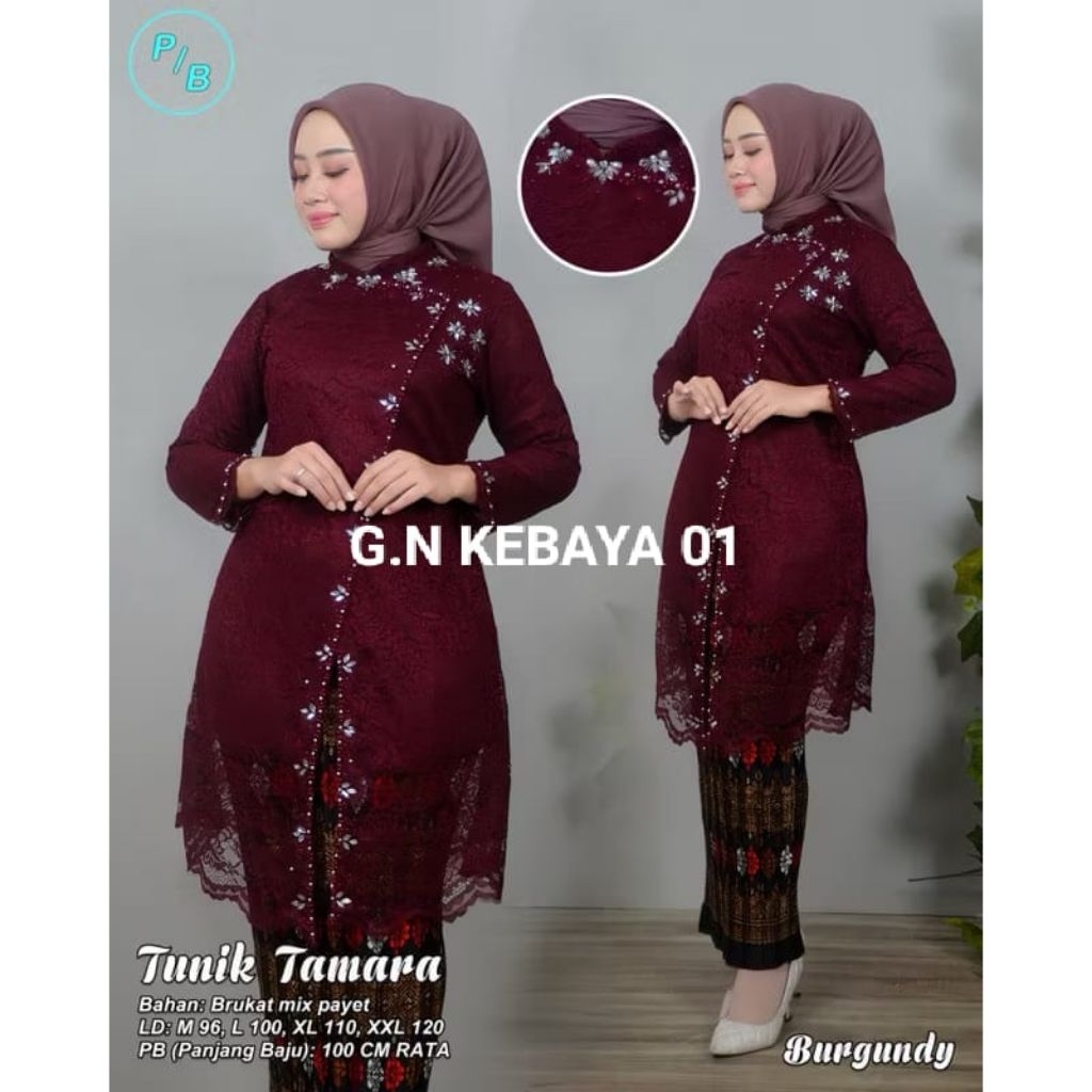 Setelan Kebaya Janggan Modern TAMARA dewasa acara PERNIKAHAN /LAMARAN/WISUDA/SERAGAMAN KELUARGA Casu