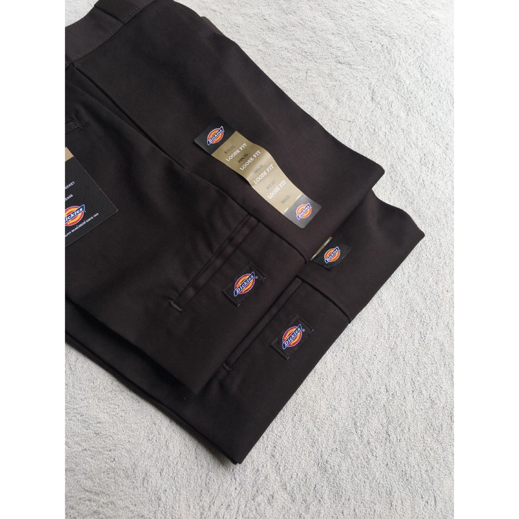 Dickies 85283 Loose Fit Double Knee Pant Dark Brown