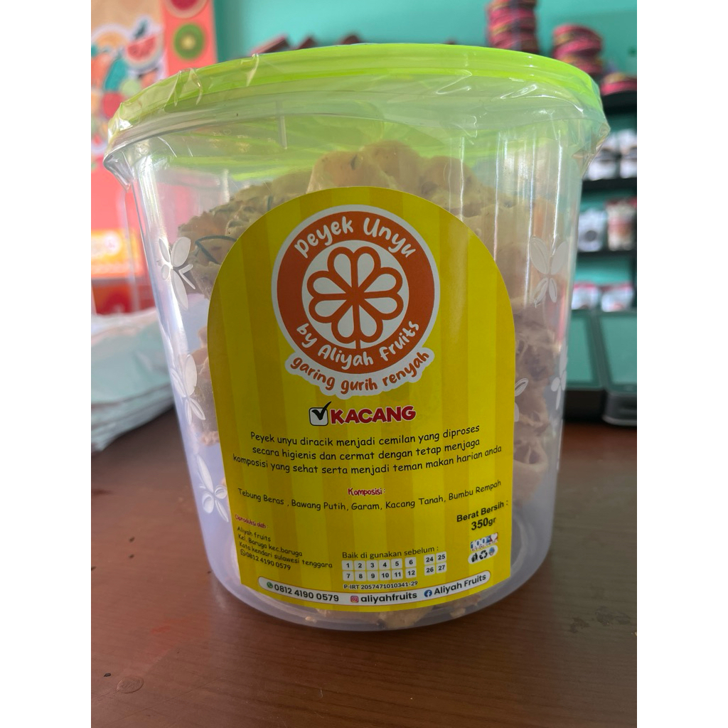 

Peyek unyu aliyah fruits