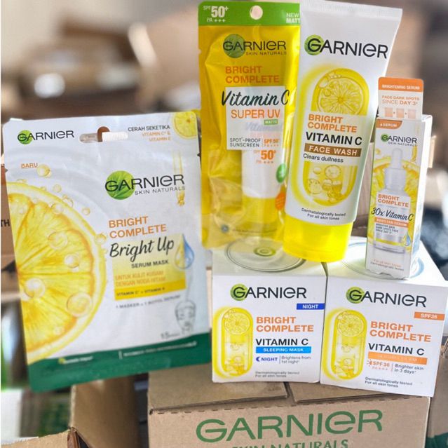 Garnier Bright Complete Paket Lengkap Isi 6