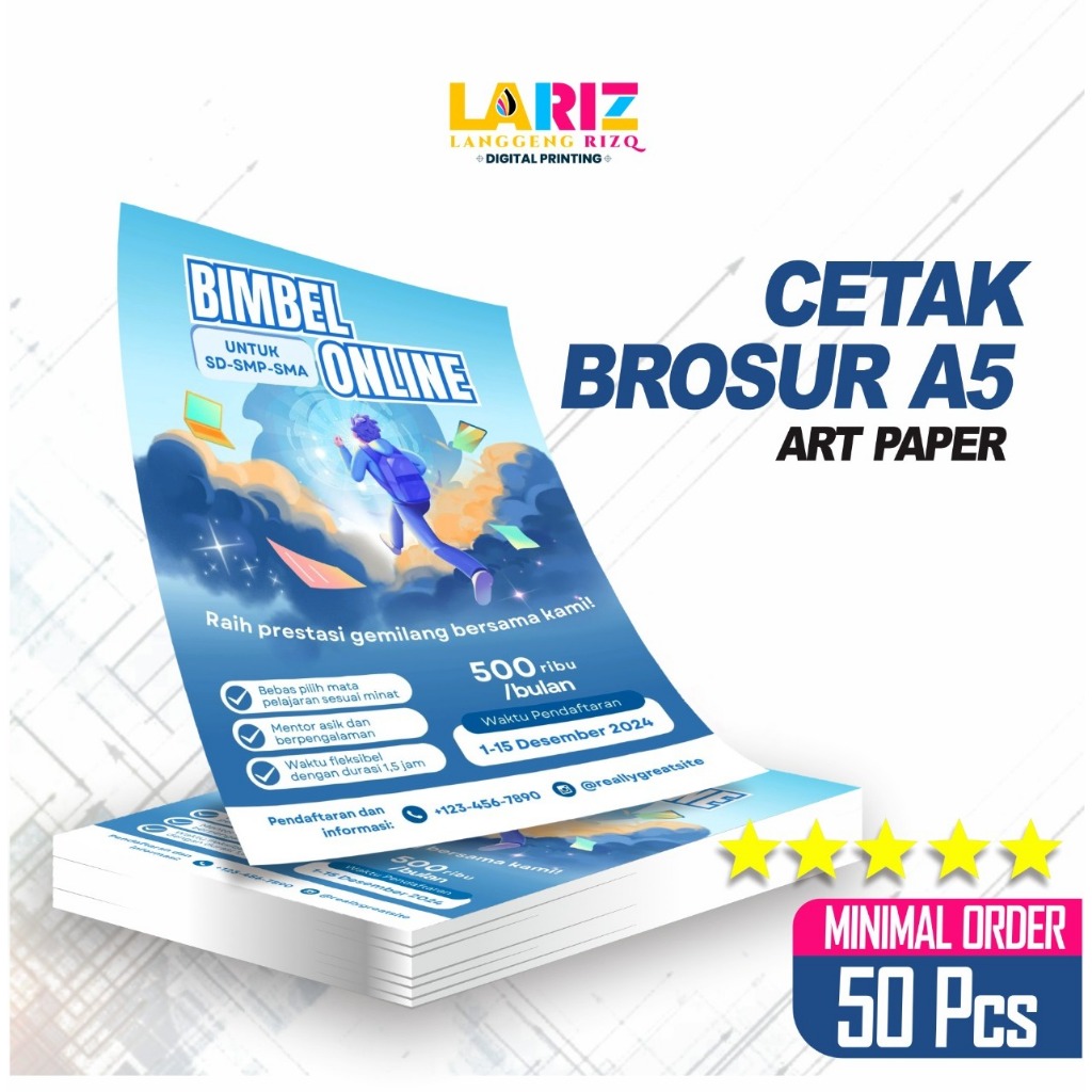 

CETAK BROSUR A5 BAHAN ART PAPER MURAH