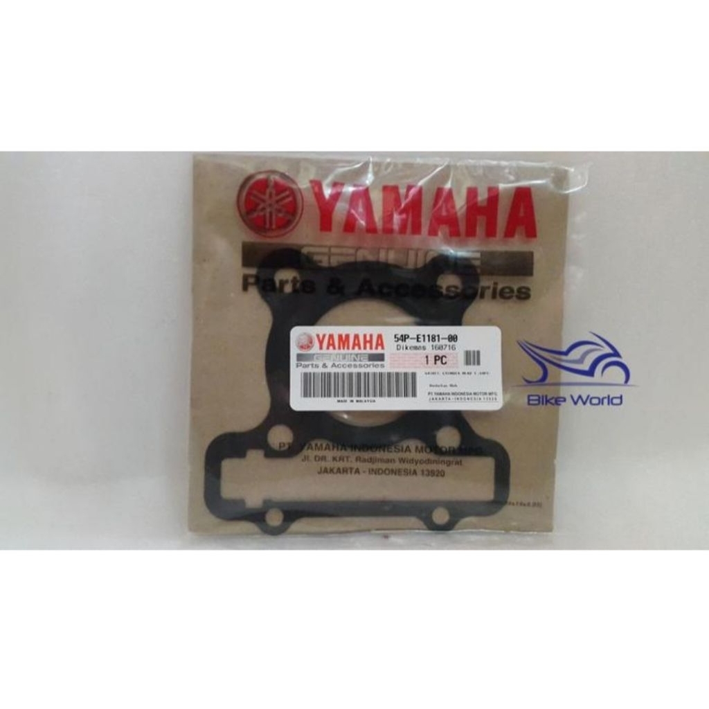Paking Cylinder Head Mio J GT, Fino Fi 115, Soul GT 115, Xride 115  54P-E1181 Yamaha Genuine Parts