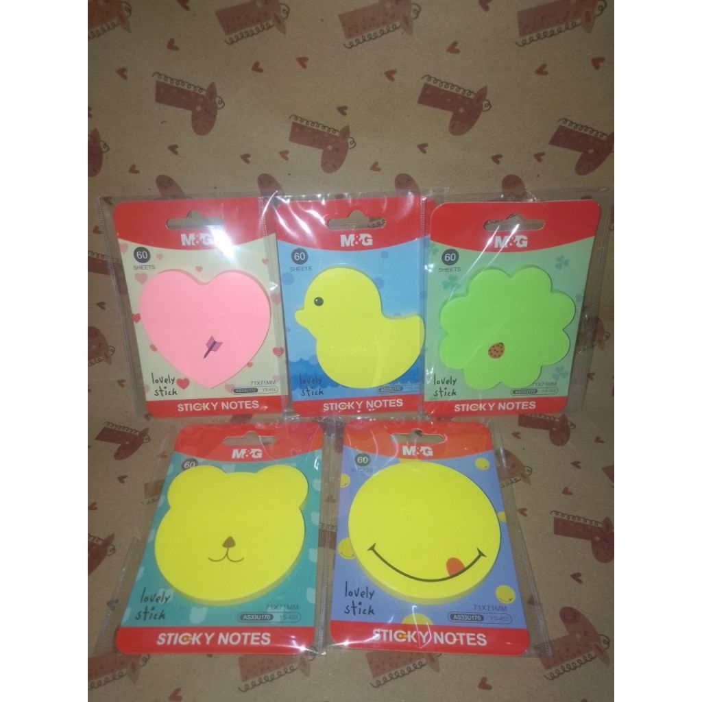 

STICKY NOTES LOVELY STICK NOTO 76×76MM/60