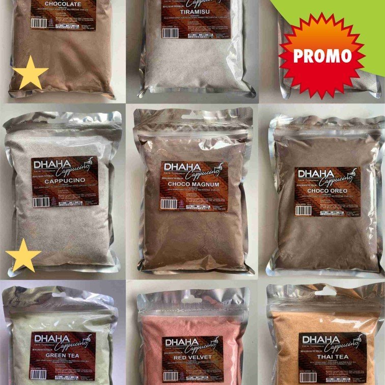 

DHAHA Bubuk Minuman 500gr All Varian Bubuk Minuman dhaha 500gr blend - bubuk minuman shake 500gr