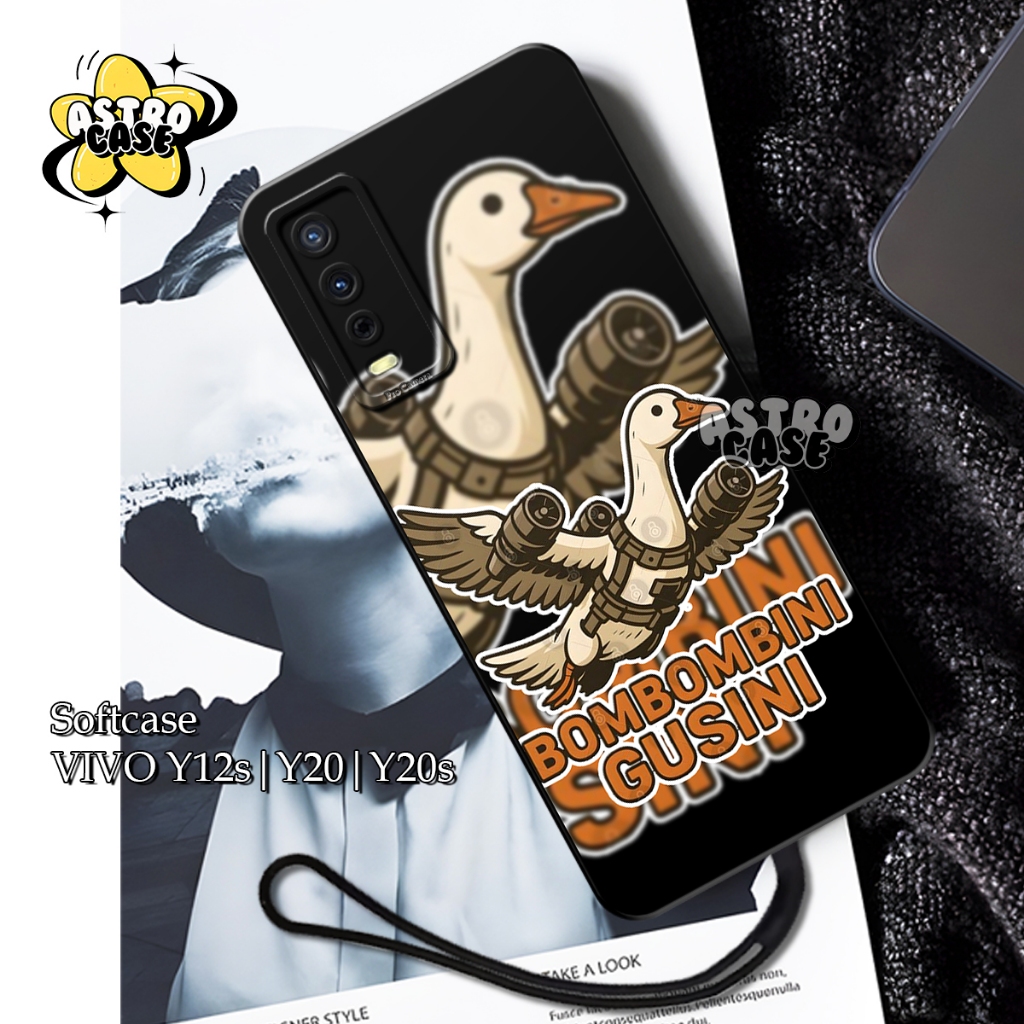 Softcase Vivo Y12s Y20 Y20s Motif Anomali Aesthetic Elegant - Case Keren Free Tali Gantungan Hp - Ca